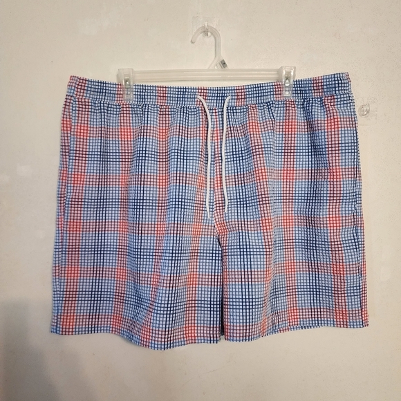 Magellan Fish Gear Water-Repellent Gingham 7" Shorts Mens Size 3XL - Picture 1 of 10